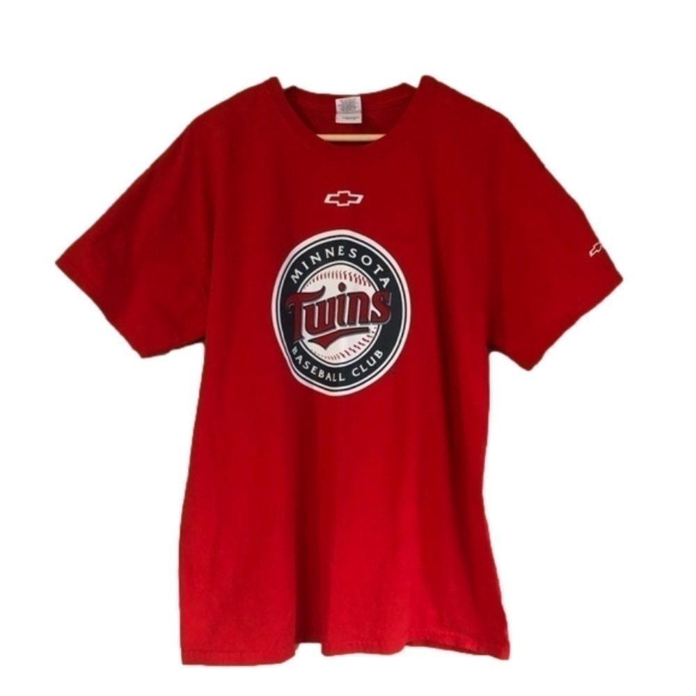 Minnesota Twins Baseball Club Chevrolet #1 Gildan Heavy Cotton tee size large